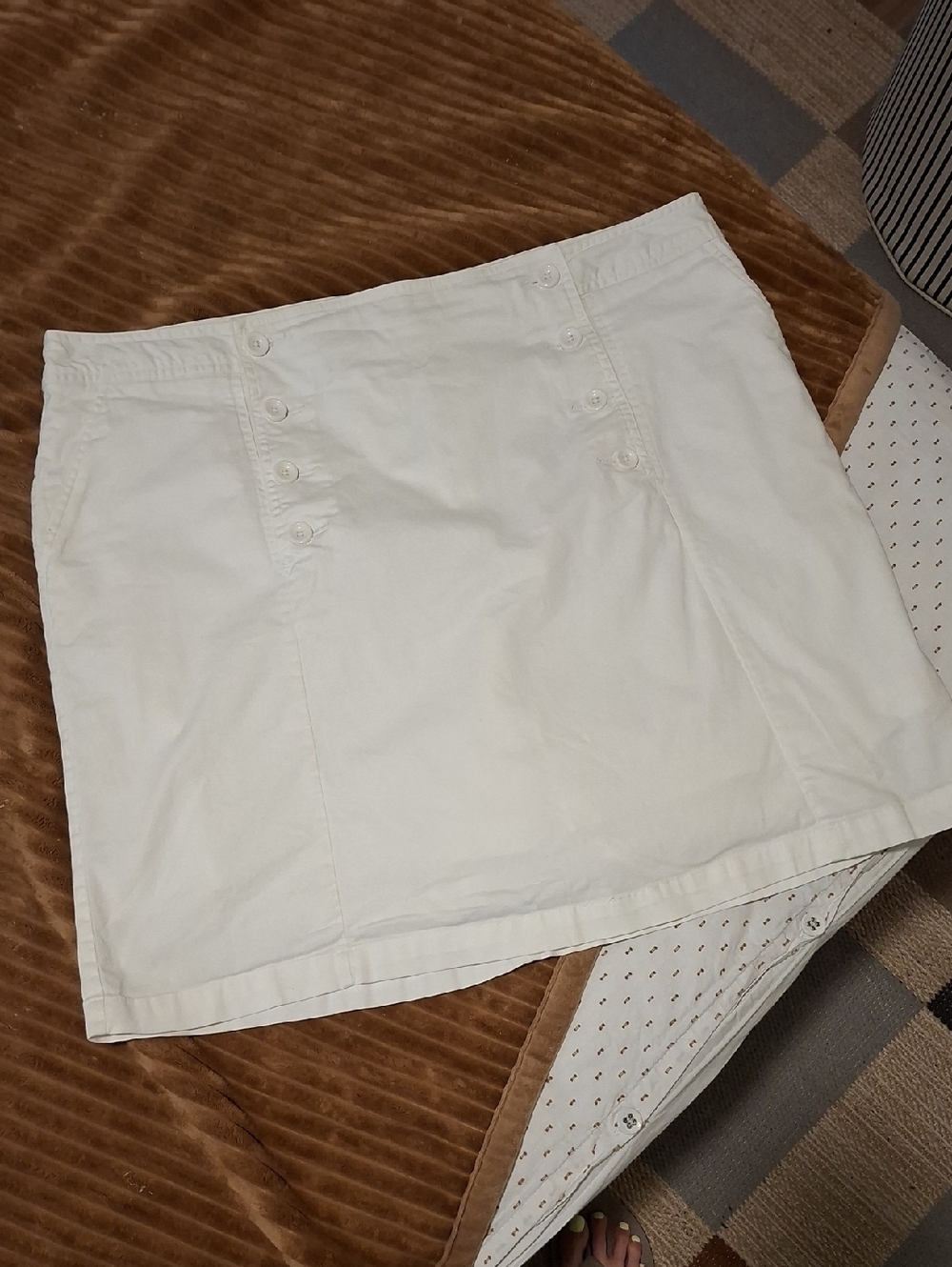 Jessica White Cotton Classic Summer Preppy/Tennis Mini Skort (Size US 18W)
